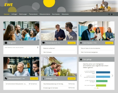 Werde Teil der Community EWE Impulsgeber und bringe Ideen ein.