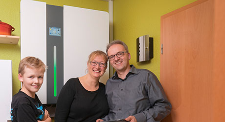 Familie Rieken und Ihr EWE Stromspeicher