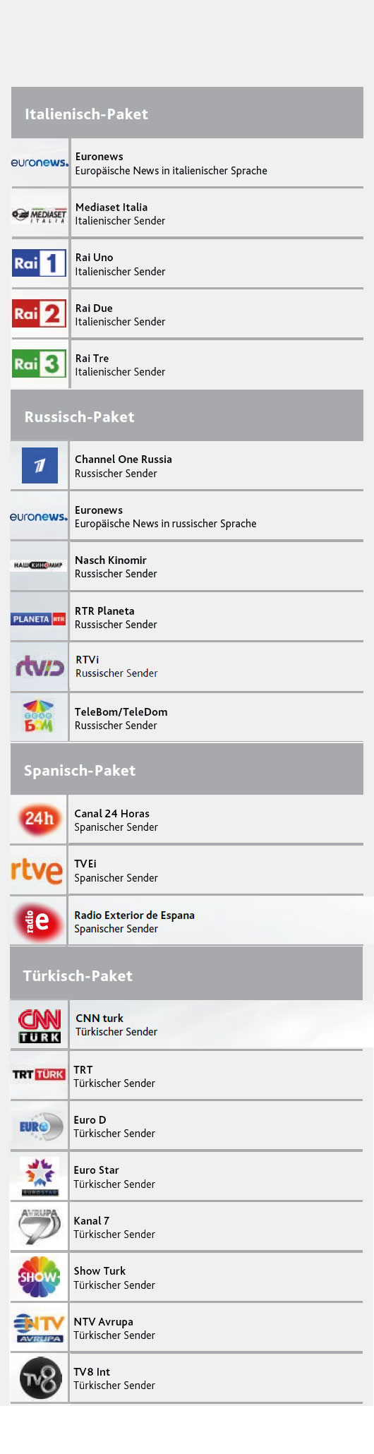 EWE TV plus Senderpaket 2