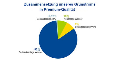So setzt sich der EWE-Strom in Premium-Qualität zusammen.